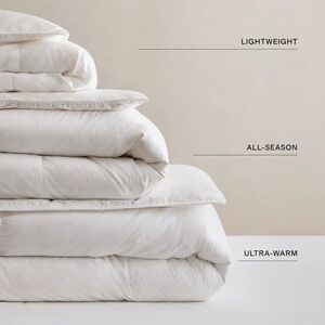 Quince Ultra Warm Luxe Goose Down Comforter White Size King/CalKing